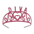 Glittered Metal Diva Tiara